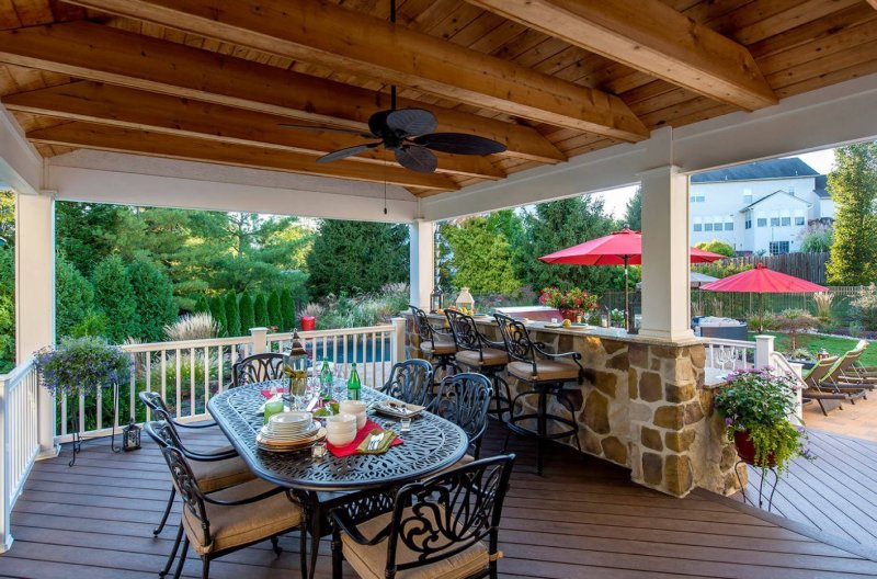 The veranda of the terrace