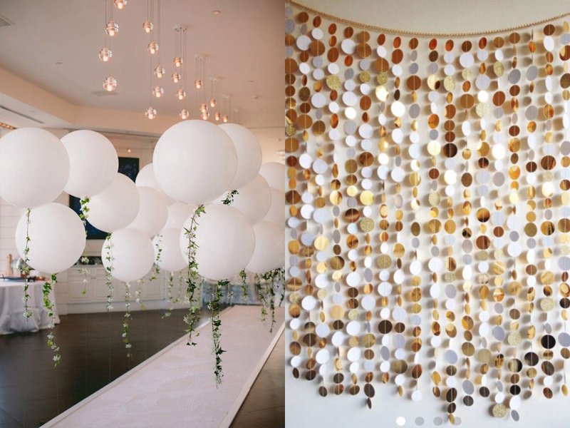 Decoration with balls