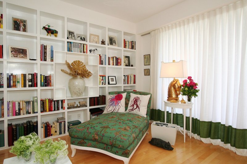 Book racks in the interior