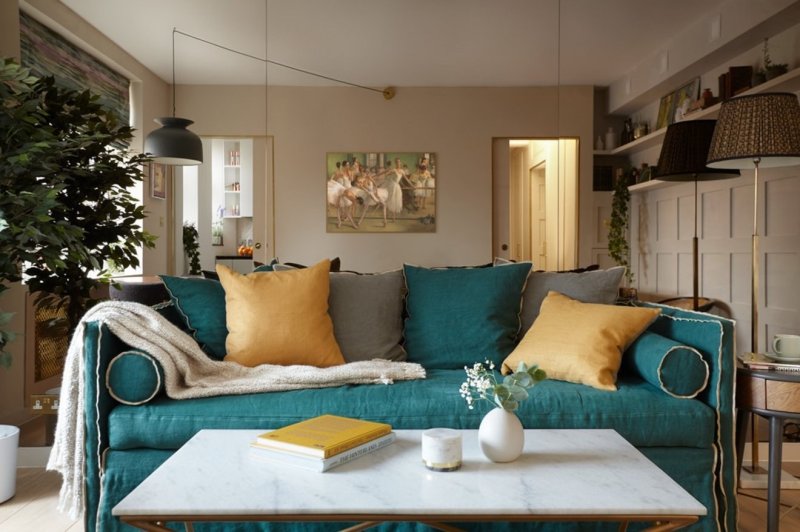 Emerald sofa interior