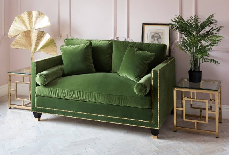 Green sofa