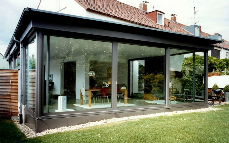 Glass veranda