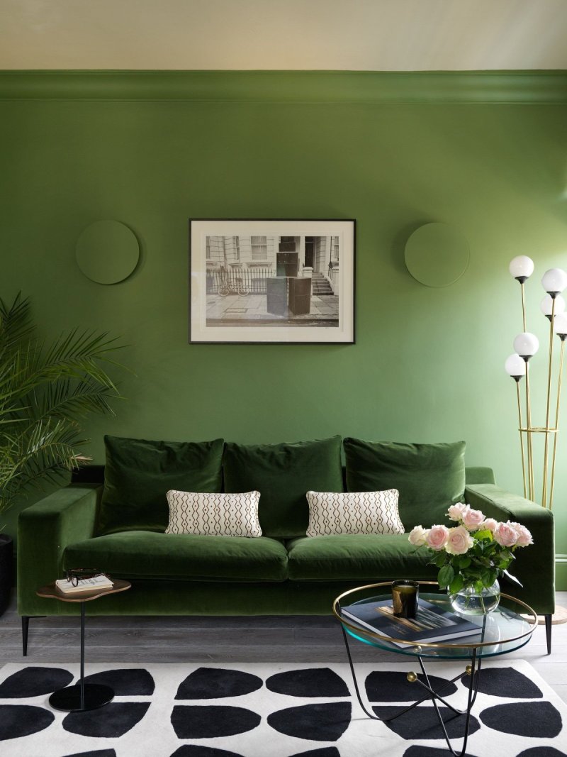 Green shades in the interior