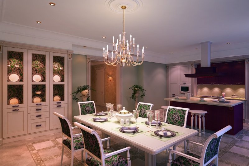 Beautiful cuisines dining rooms