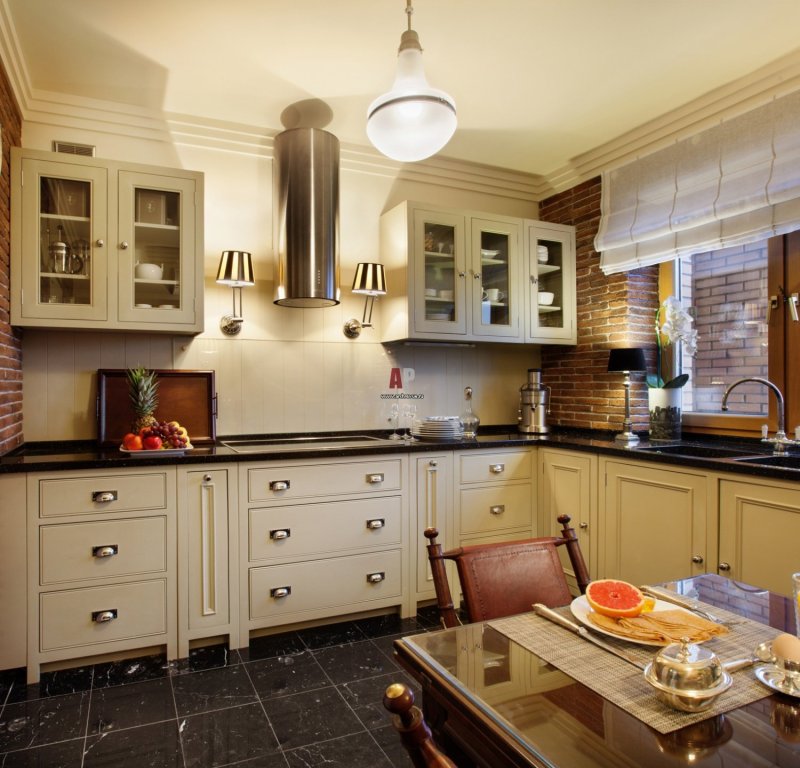 American -style kitchen interior