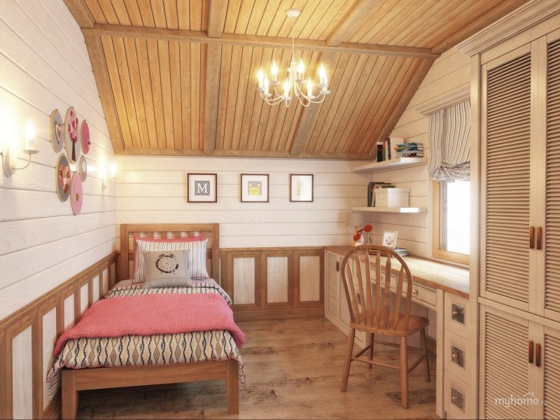 A summer cottage room