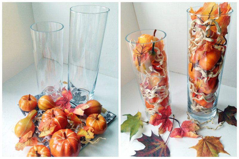 Decor in the vase autumn