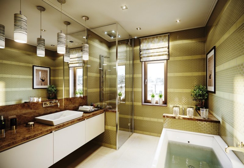 Bathroom design in a modern style