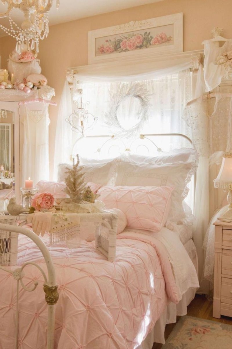 Schabbie chic -style bedroom