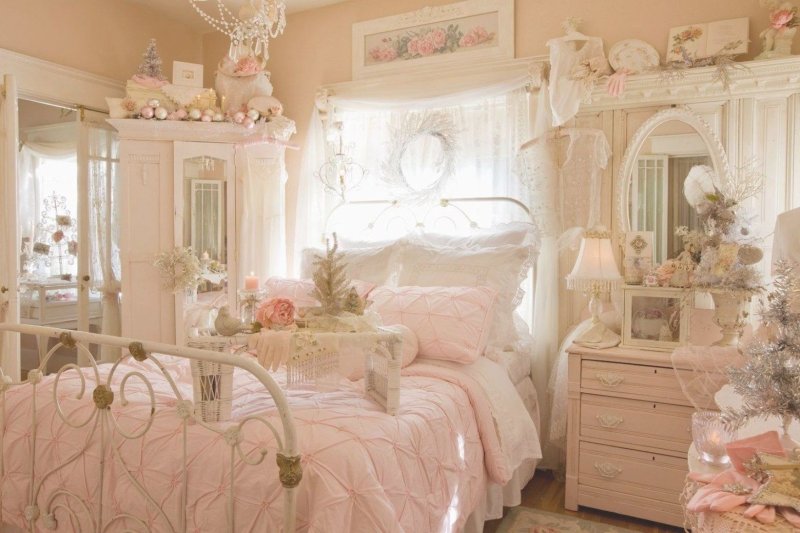 Schabbie chic -style bedroom