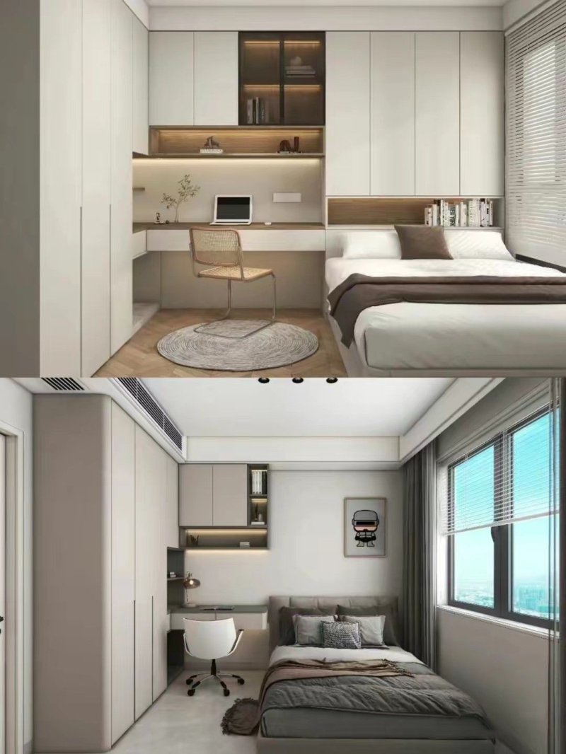 The design of a small bedroom