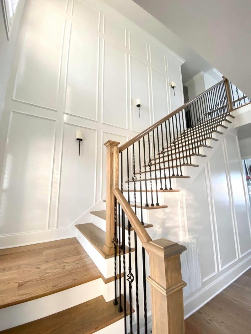 Skandi -style railing for stairs