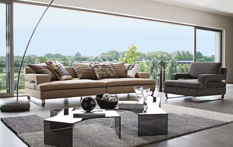 Italian sofas in a modern style