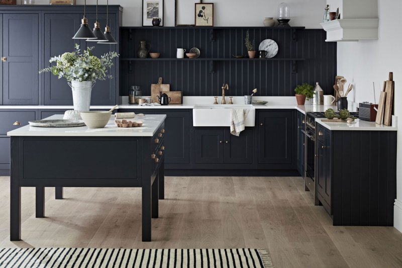 Kitchen Ikea Akstad blue