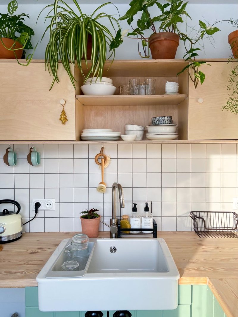 The interior of the kitchen