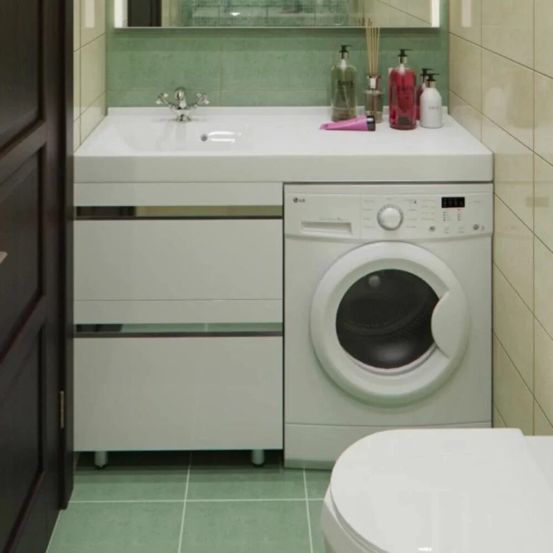 Washing machine under the sink