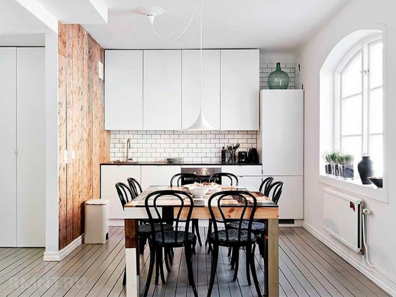 Scandinavian style in the interior of the kitchen