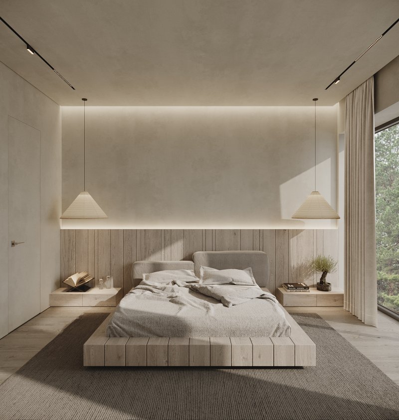 Bedical design in the style of minimalism