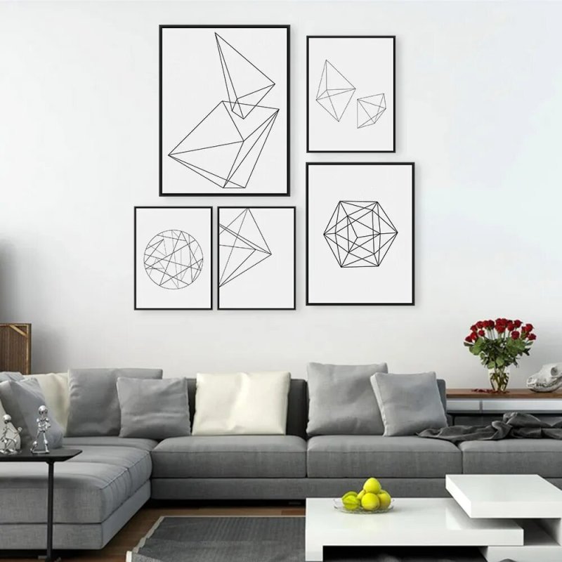 Pictures in a geometric style