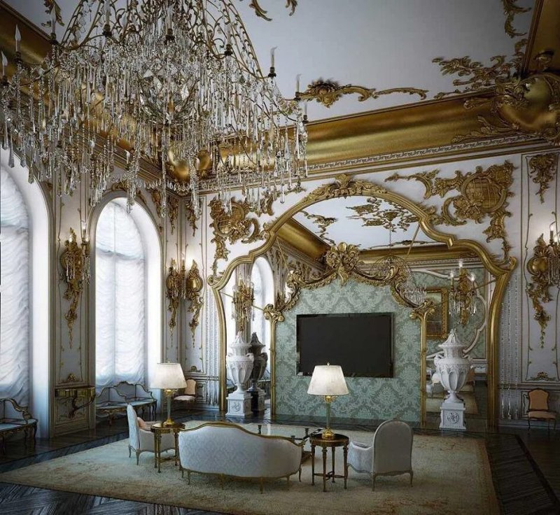 Rococo style in the interior