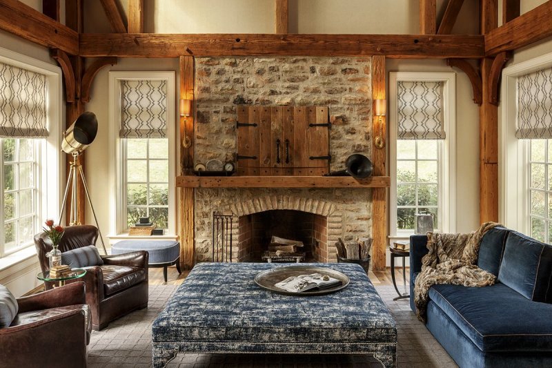 Rustic style in the interior