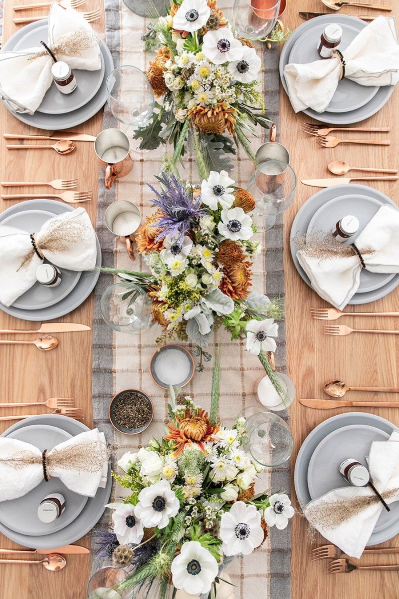 Table setting in the style of rustic