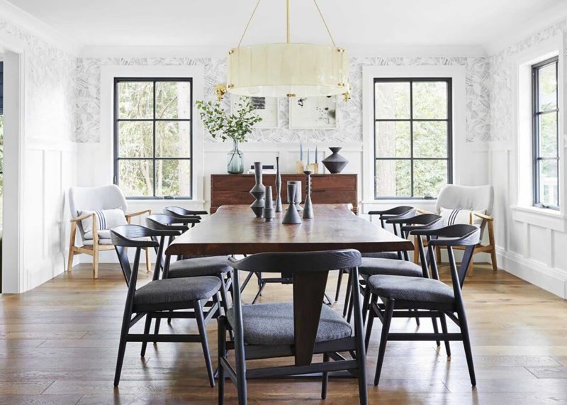 The interior of the dining room