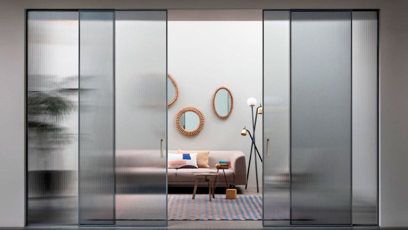 Glass sliding door