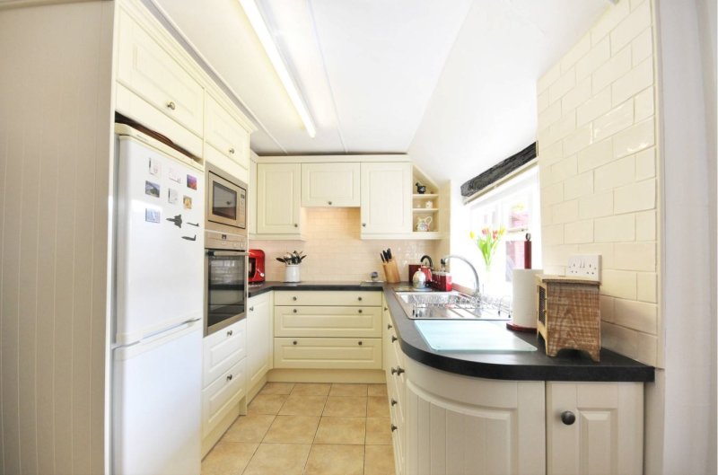 The interior of the kitchen