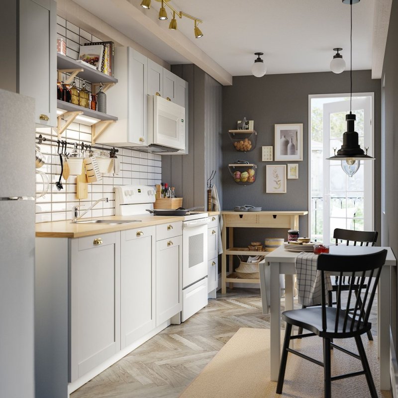 Scandinavian style in the interior of the kitchen