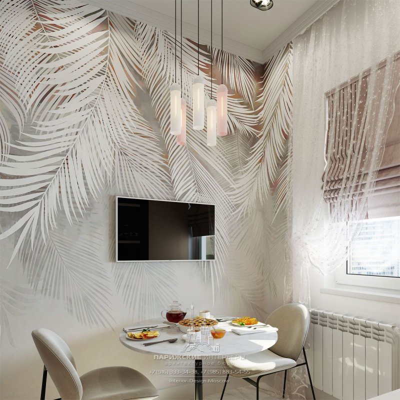 Wall design in the kitchen