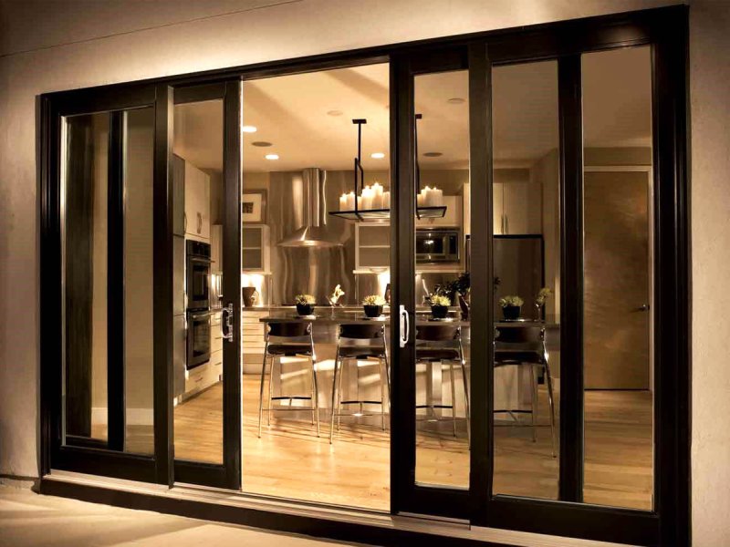 Glass sliding door