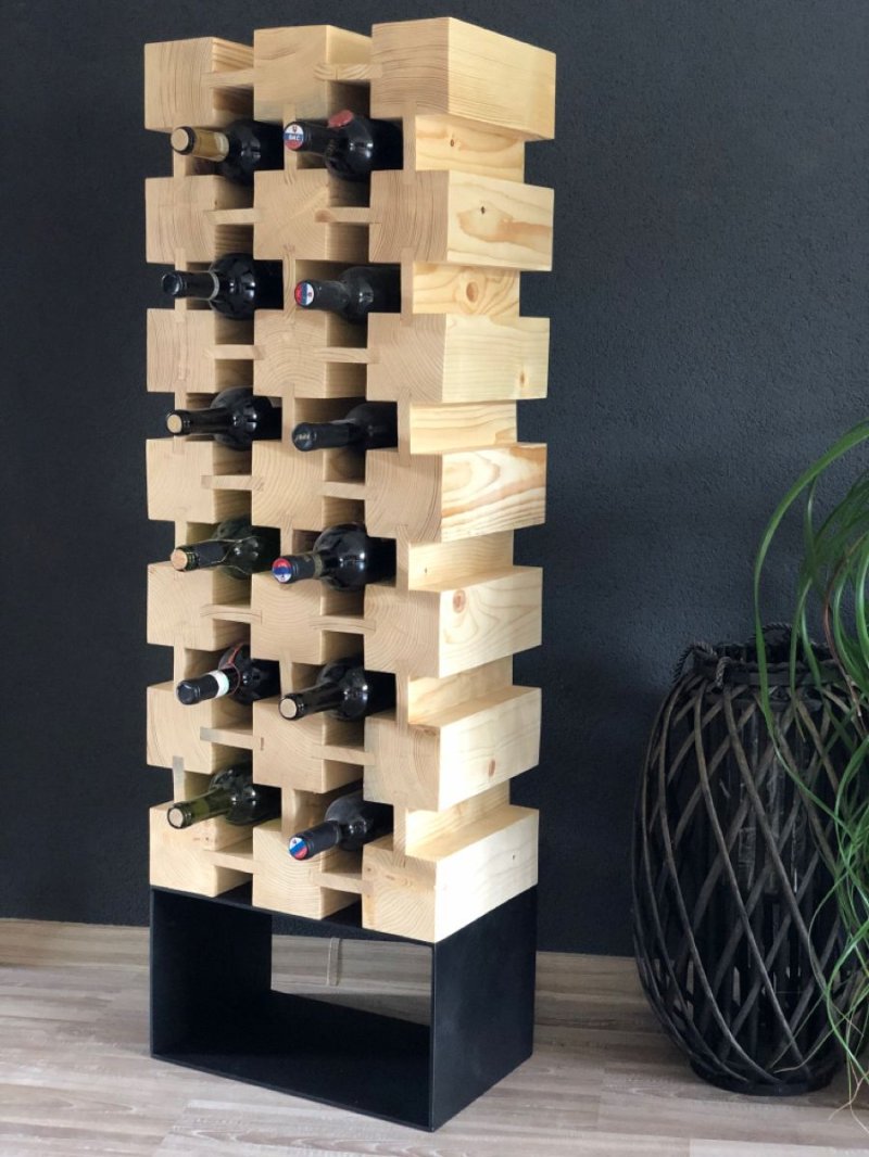 Shelves for wine