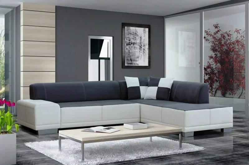 Stylish sofas in the living room