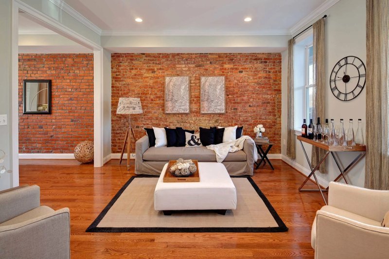 Brick wall in the interior