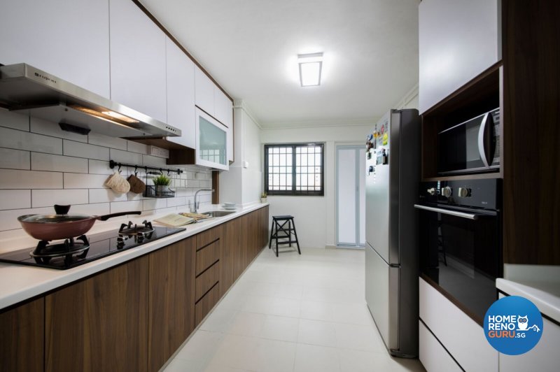 The interior of the kitchen