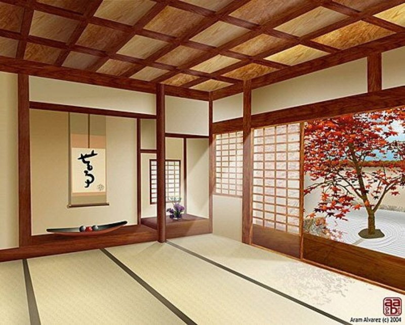 The interior of the Japanese house