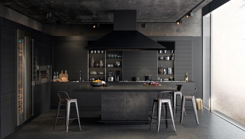 Kitchen in the style of industrial loft