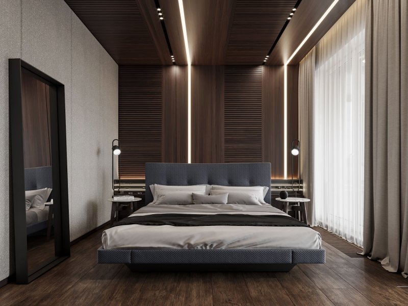 Bedrooms in modern style