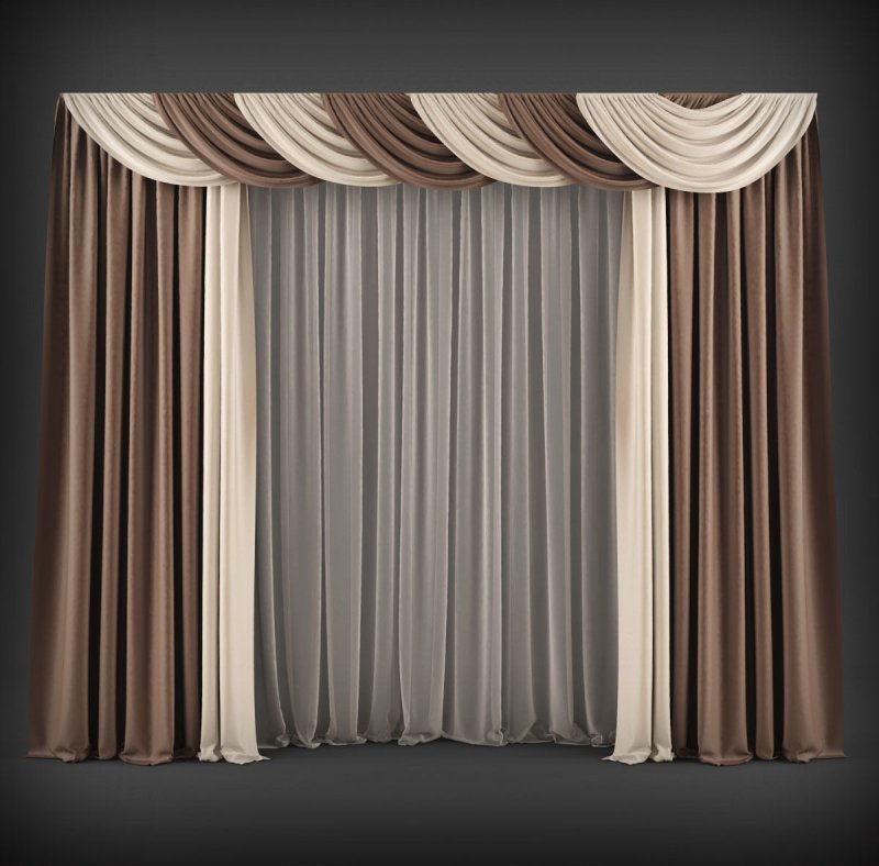 Curtains for 3D max