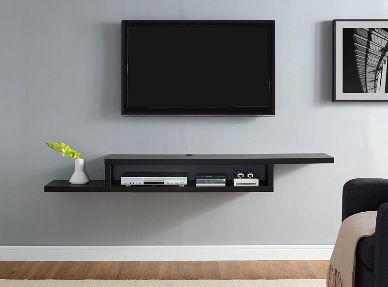 TV shelf on the wall