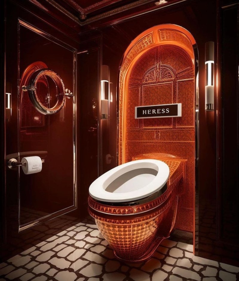 Luxe toilet