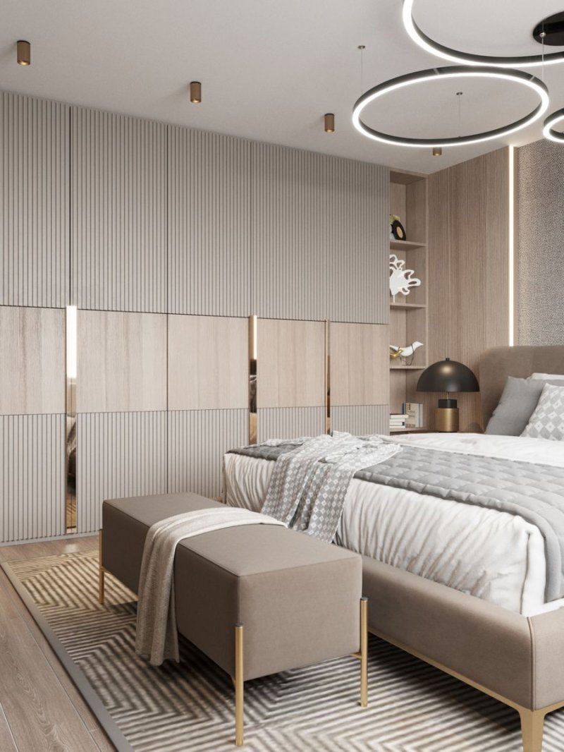 Bedrooms in modern style