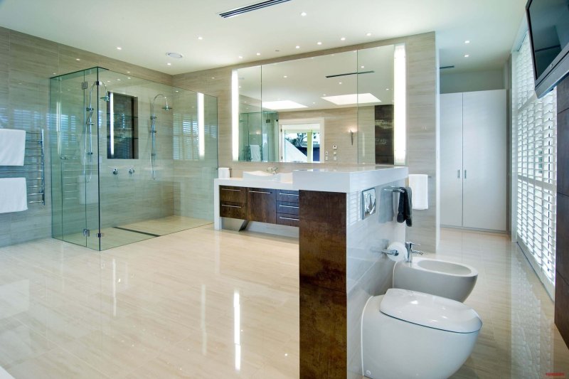 Design of large bathrooms