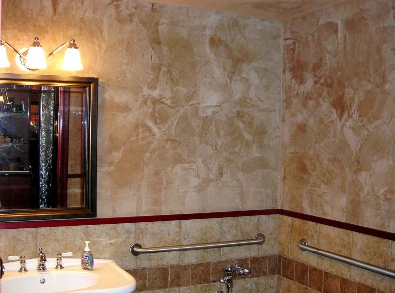 Venetian plaster for the bathroom