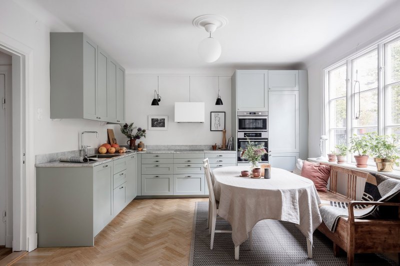 Kitchens Scandinavian style in the interior