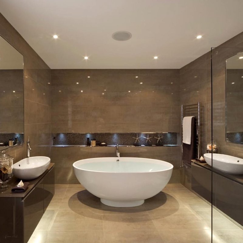 Bathroom in a modern design design