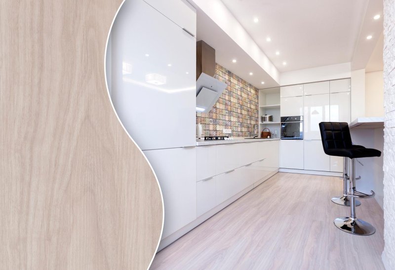 White kitchen in a modern style