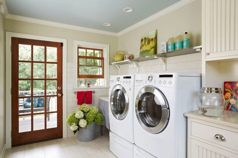 Laundry design in a private house