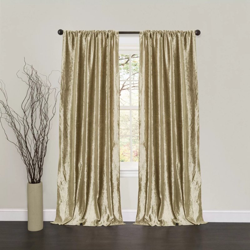 Velor curtains